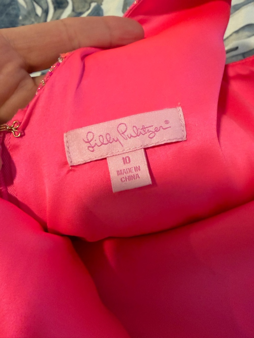 *EUC* Lilly Pulitzer Hot Pink Tweed Metallic Sheath Dress - Picture 8 of 10